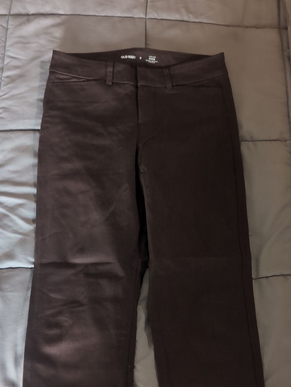 Old Navy Women’s Pixie High Rise Pants - Dark Brown